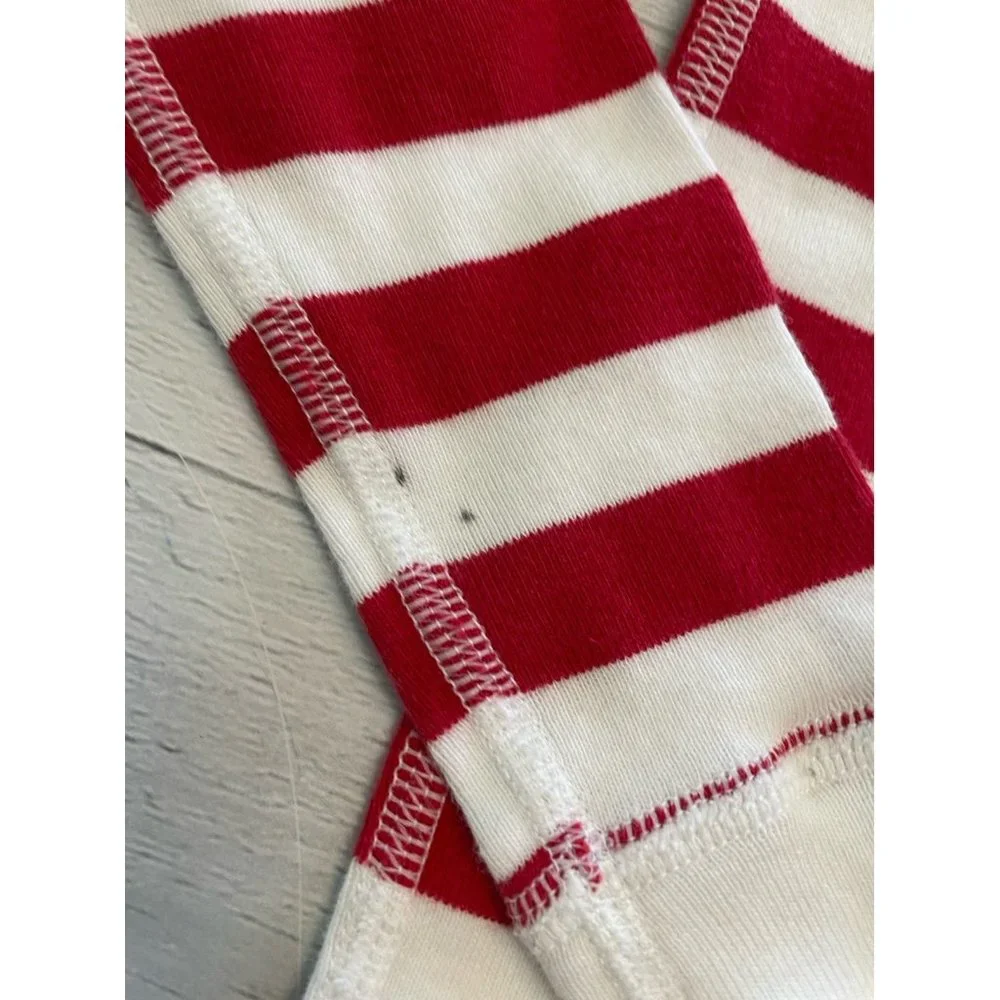 Hanna Andersson red white‎ striped pajamas top 100/4